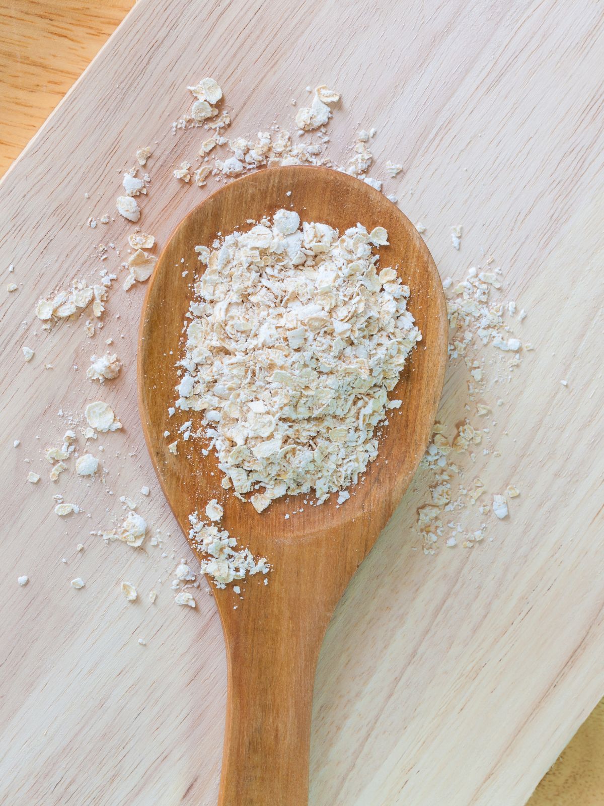 a spoonful of instant oats