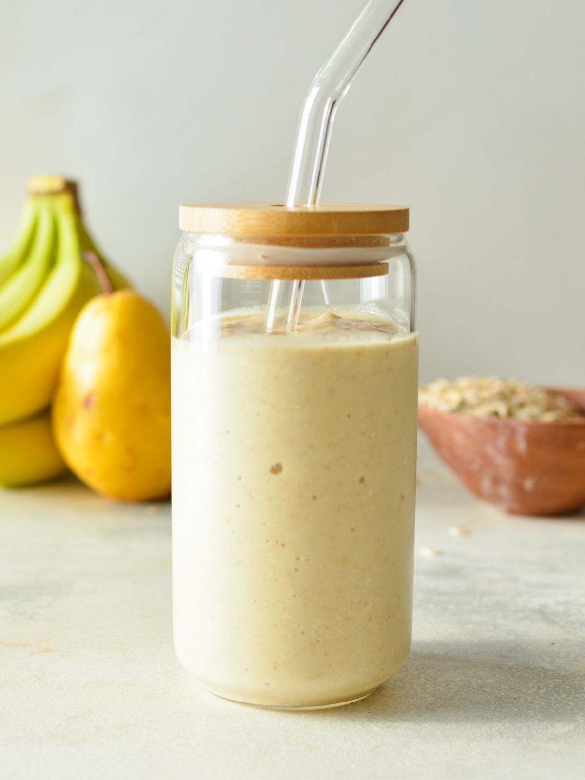 a pear banana smoothie.