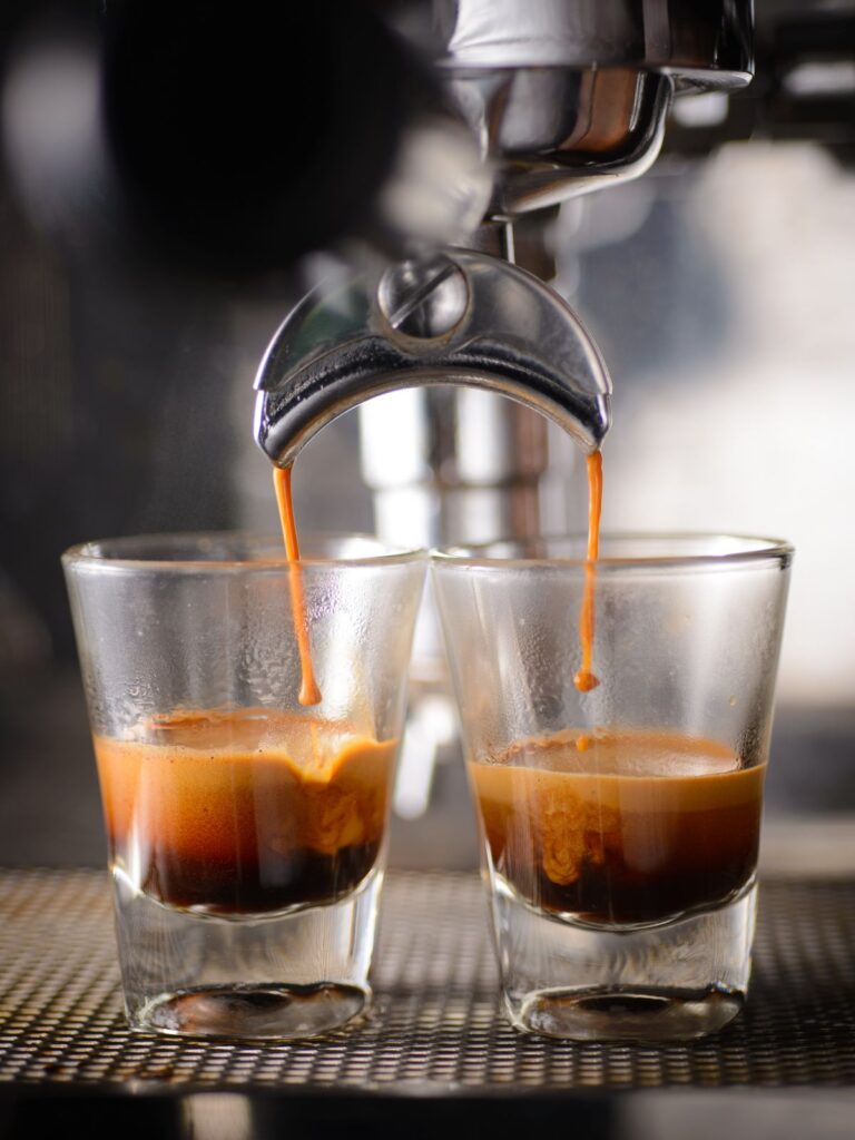 two shots of espresso.