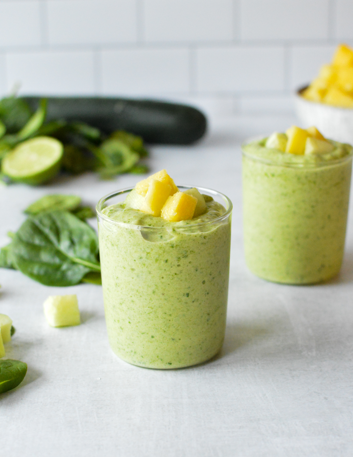 spinach cucumber smoothie.