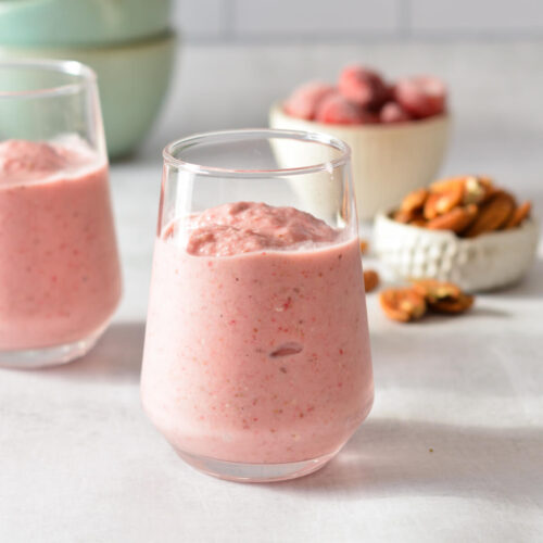 strawberry pecan smoothie.